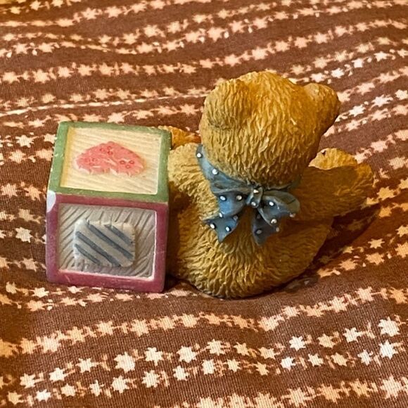 Vintage 1995 Priscilla Hillman E Alphabet Bear Cherished Teddies - Picture 2 of 4